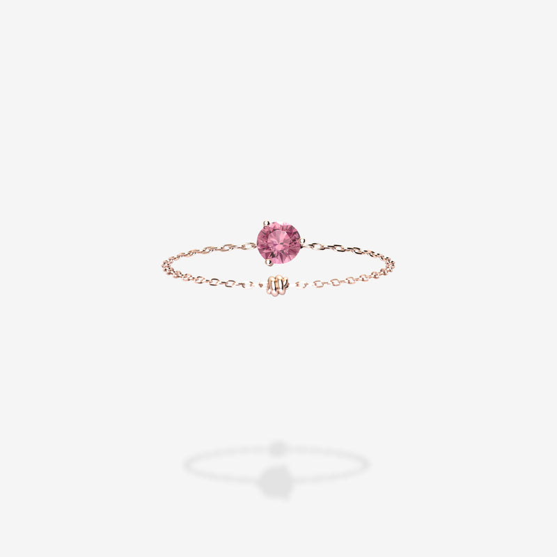 18K Rose Gold-Round