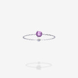 18K White Gold-Round