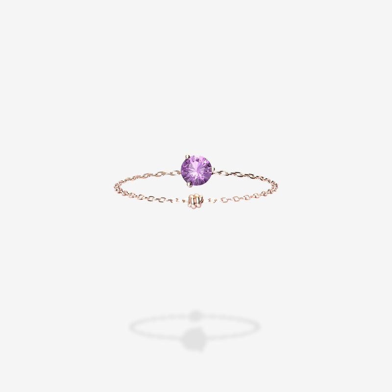 18K Rose Gold-Round