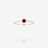 18K Rose Gold-Round