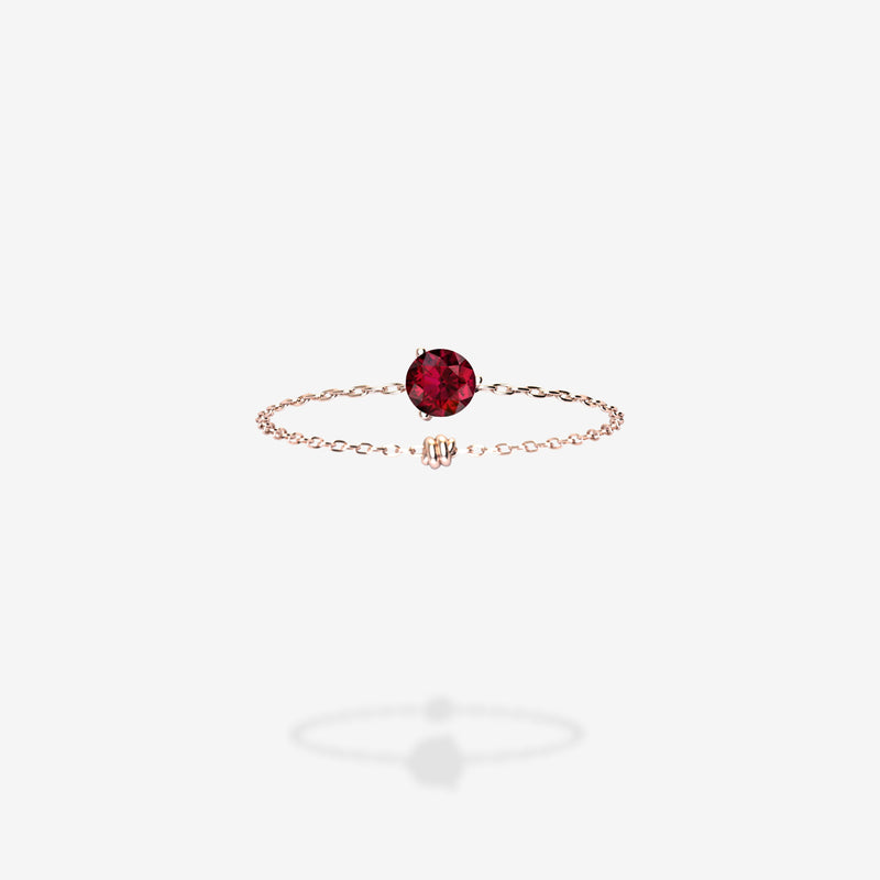 18K Rose Gold-Round
