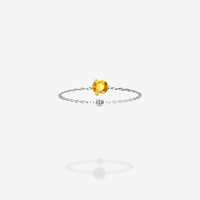 18K White Gold-Round