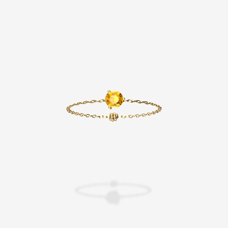 18K Yellow Gold-Round