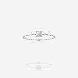 18K White Gold-Princess