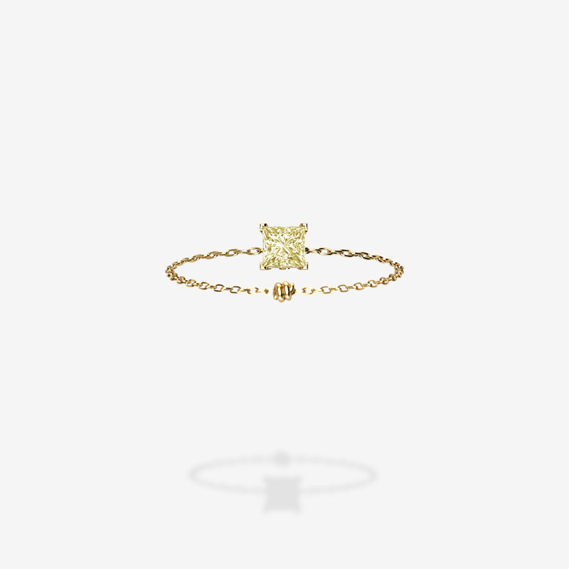 18K Yellow Gold-Princess