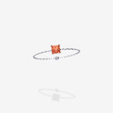 Cattina Ring - Orange Sapphire