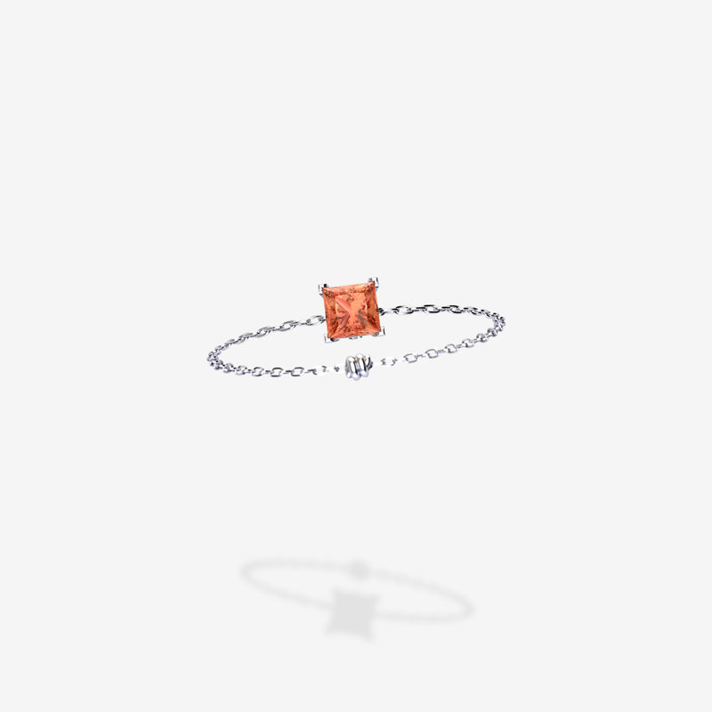 Cattina Ring - Orange Sapphire