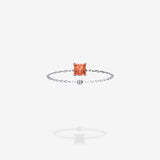 18K White Gold-Princess