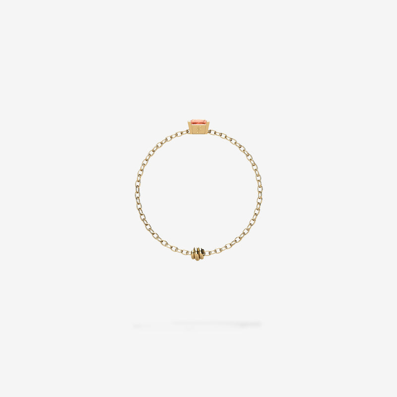Cattina Ring - Orange Sapphire