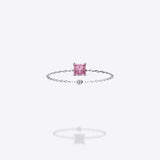 18K White Gold-Princess