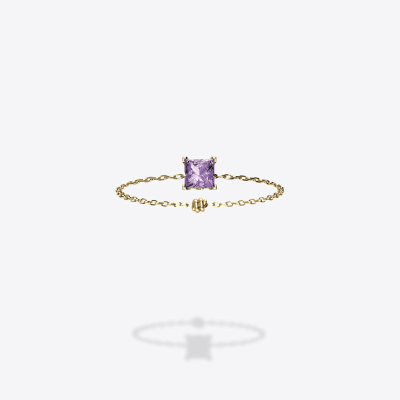 18K Yellow Gold-Princess