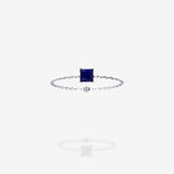 18K White Gold-Princess