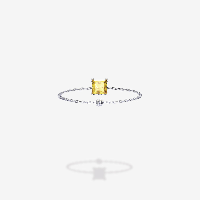 18K White Gold-Princess