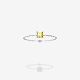 18K White Gold-Princess
