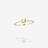 Cattina Ring - Yellow Sapphire